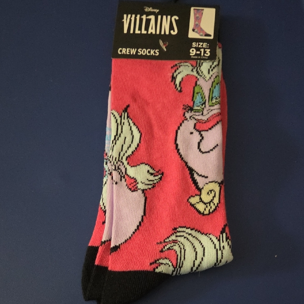 Disney Villains Ursula Crew Socks